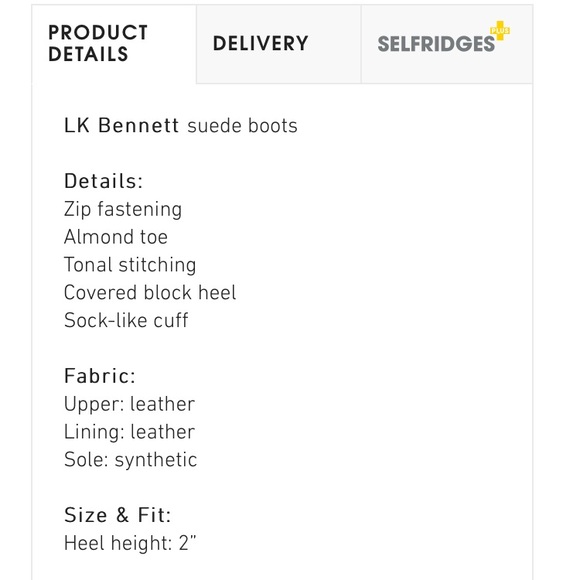 L.k. Bennett Alexis Black Suede Ankle Boots - Picture 7 of 9